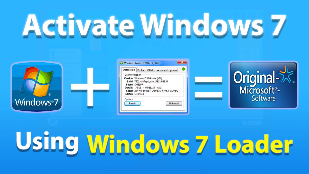 windows 7 loader slic activation free download